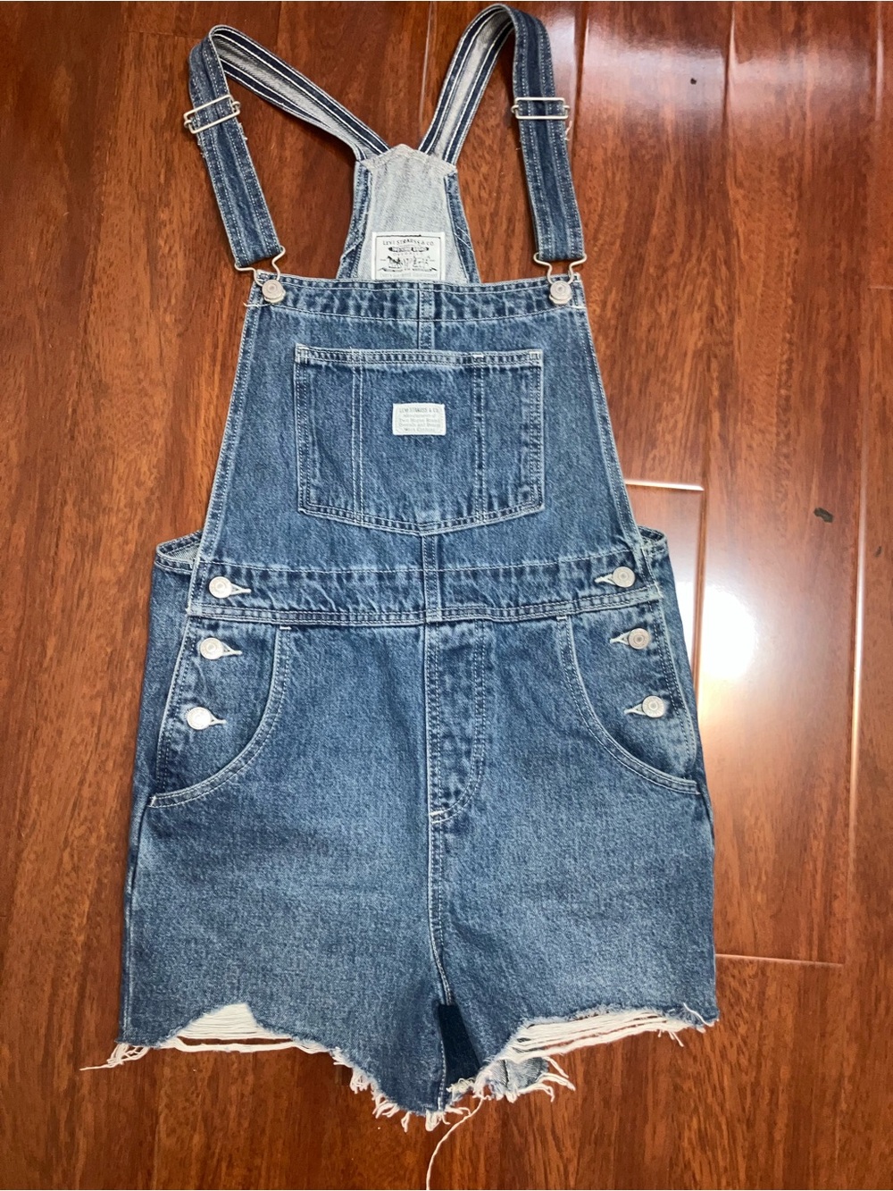 Levi’s Denim Overall Shorts - Blue Women's Shortalls